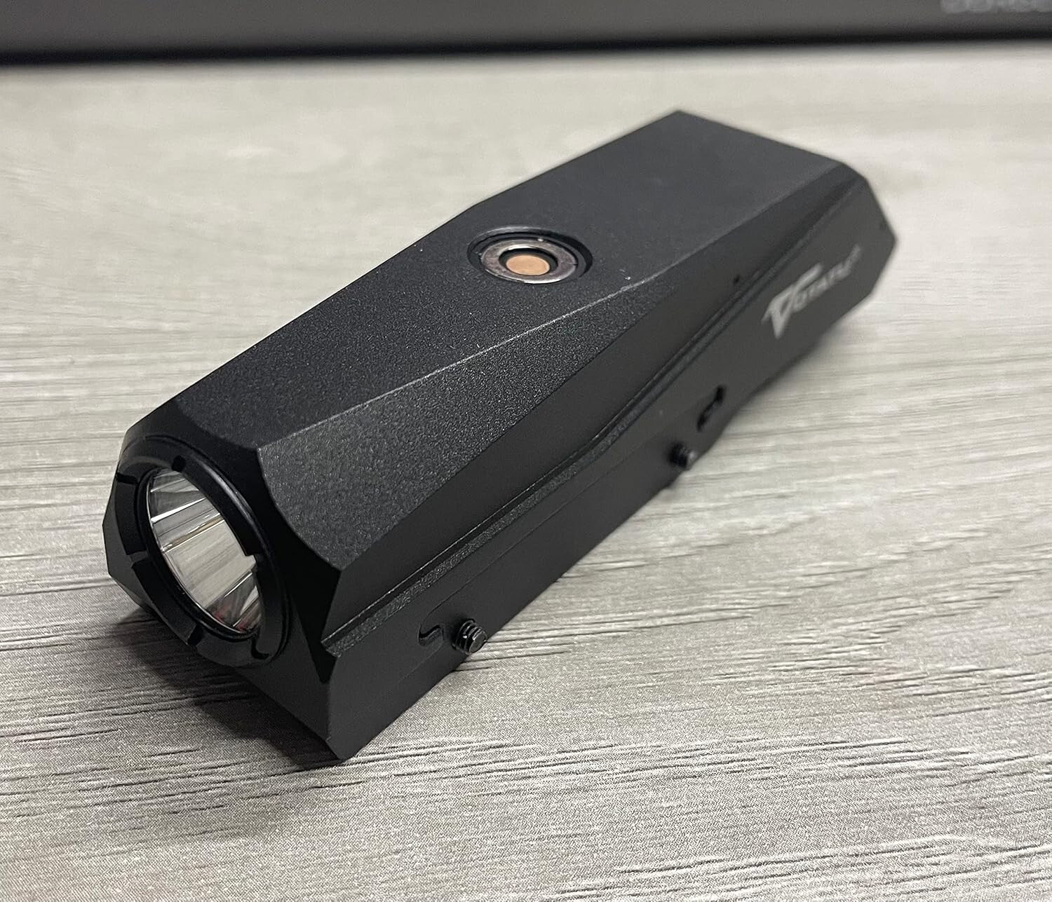 High-Performance Picatinny Rail Flashlight - 1450 Lumens, USB Rechargeable