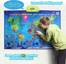 Load image into Gallery viewer, i-Poster My World: Educational Interactive Map for Ages 5-12 | Gift of Learning