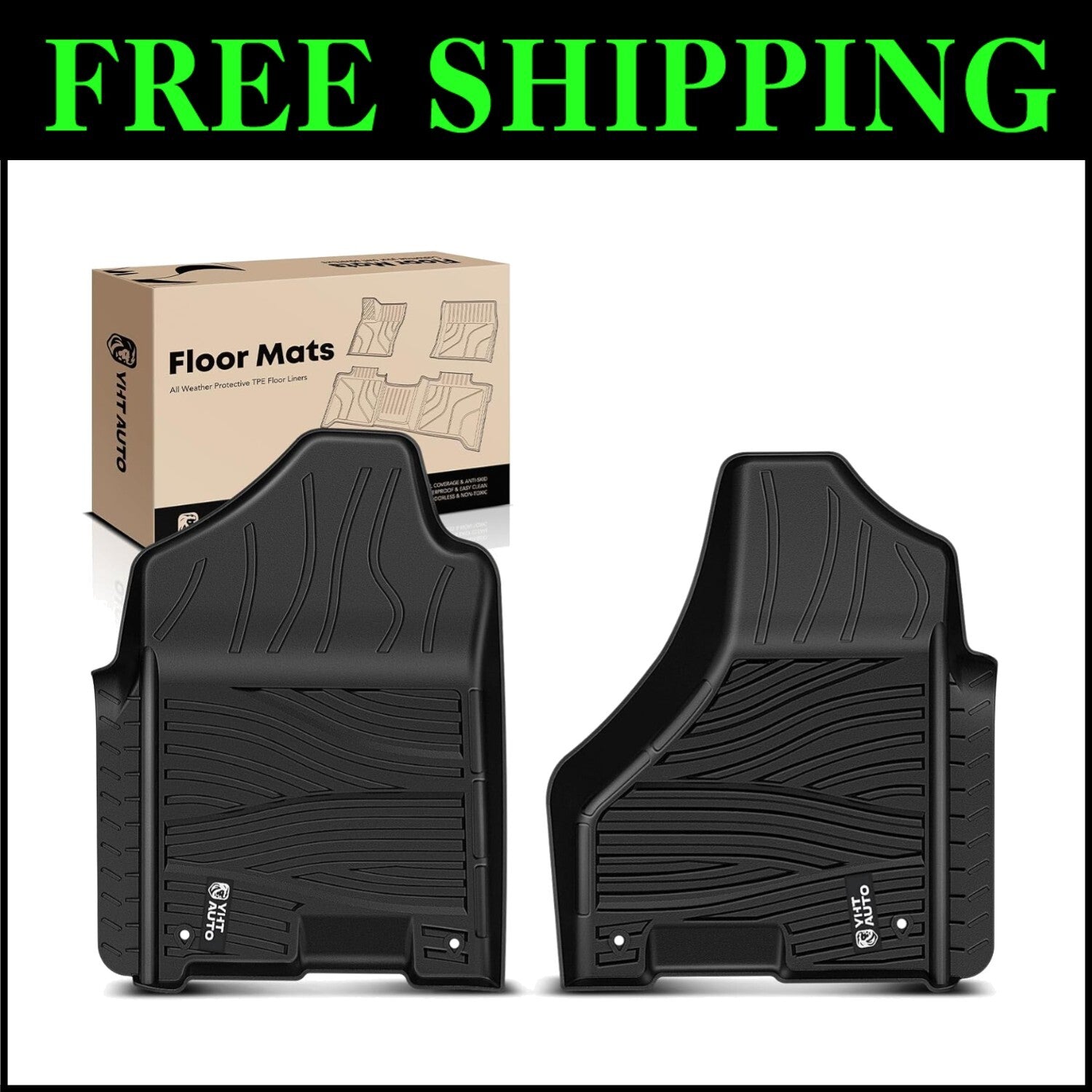 Durable Waterproof Floor Mats for 2009-2022 Ram Trucks - Full Interior Coverage