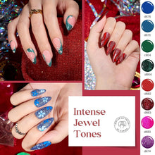 Load image into Gallery viewer, 50-Color Glitter Gel Nail Art Set with Built-in Brushes - Spring Summer Shades