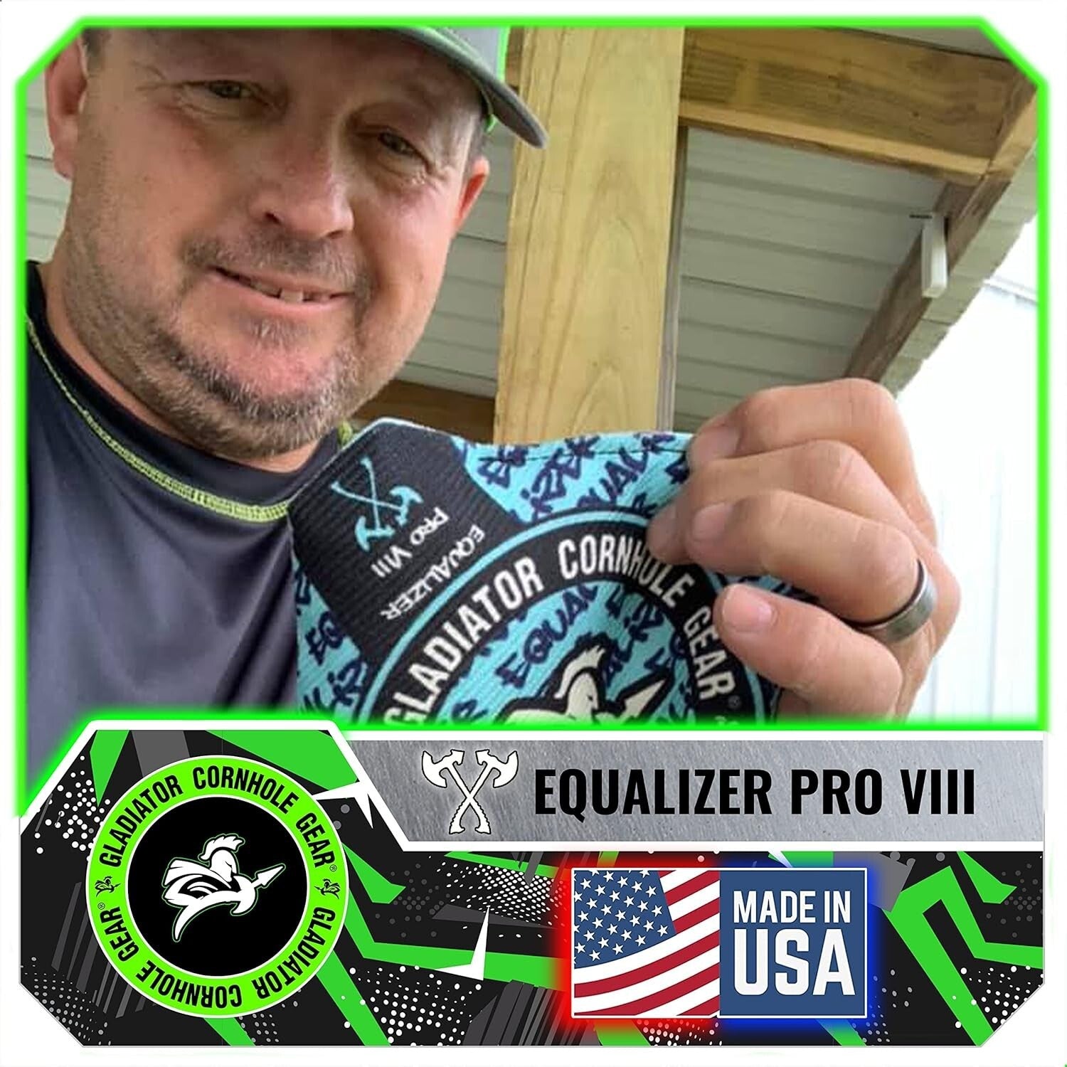 Emerald Cut Cornhole Bags - Set of 4 Resin-Filled for Ultimate Performance