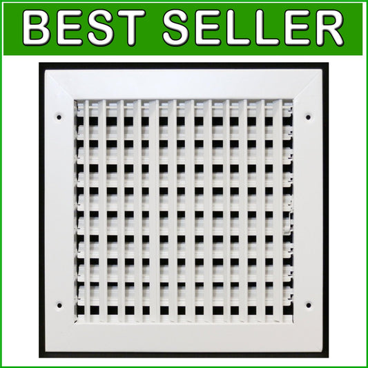 Durable 10"x10" Adjustable Air Vent Cover - Steel Grille for Easy Installation