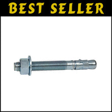 Load image into Gallery viewer, Zinc Plated 1" x 6" Wedge Anchors, Box of 5, Ideal for Concrete Installation