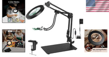 Load image into Gallery viewer, Flexible Gooseneck Magnifier with Light - 10x/5x for Easy Reading and Crafts
