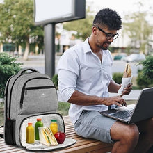 Load image into Gallery viewer, Stylish Water-Resistant Cooler Backpack with Laptop Compartment and USB Charging