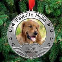 Load image into Gallery viewer, Heartfelt Pet Remembrance Ornaments with Photo Frame - Gift Bag Included