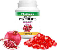 Load image into Gallery viewer, Organic Pomegranate Extract Softgels with Omega 5, 180 Count for Immune Support