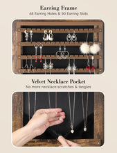 Load image into Gallery viewer, Full-Length Mirror Jewelry Cabinet with Velvet Compartments &amp; 2 Drawers