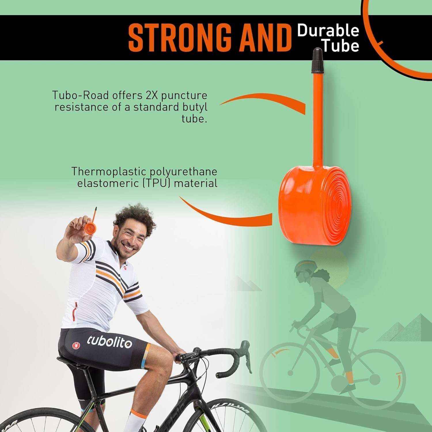 Enhanced Performance Hand-Tuned 700C Inner Tubes - Easy Install, Strong & Light