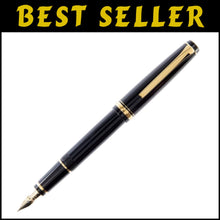 Load image into Gallery viewer, Namiki Falcon Fountain Pen - Elegant Black Barrel with Gold Accents, Medium Nib