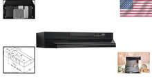 Load image into Gallery viewer, Sleek Black Under Cabinet Range Hood with 230 CFM - Perfect for Modern Kitchens
