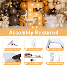 Load image into Gallery viewer, Glamorous 4FT Light-Up Marquee Number 5 - Perfect for Creative Party Themes