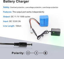 Load image into Gallery viewer, Versatile 12V 10000mAh Lithium Battery with Charger for RC Cars &amp; DIY Projects