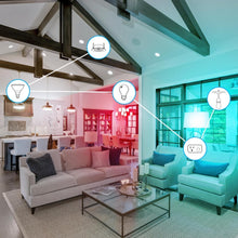Load image into Gallery viewer, Energy-Efficient BR30 Smart LED Light Bulbs, 6-Pack with Color Changing Features