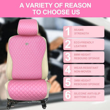 Load image into Gallery viewer, Elegant 14-Piece Pink Car Accessory Collection with Rhinestone Steering Wheel
