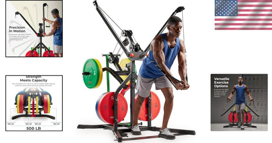 Heavy-Duty Alloy Steel Home Gym with Bi-Directional Arms - Safely Train Anytime