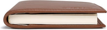Load image into Gallery viewer, Elegant Checkbook Cover in Premium Cognac Leather - Gift-Ready Packaging
