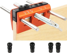 Load image into Gallery viewer, Precision Self Centering Dowel Jig with Adjustable Bushings for Woodworking