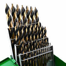 Load image into Gallery viewer, 29-Piece High-Speed Cobalt Stubby Drill Bit Set for Precision Metal Cutting