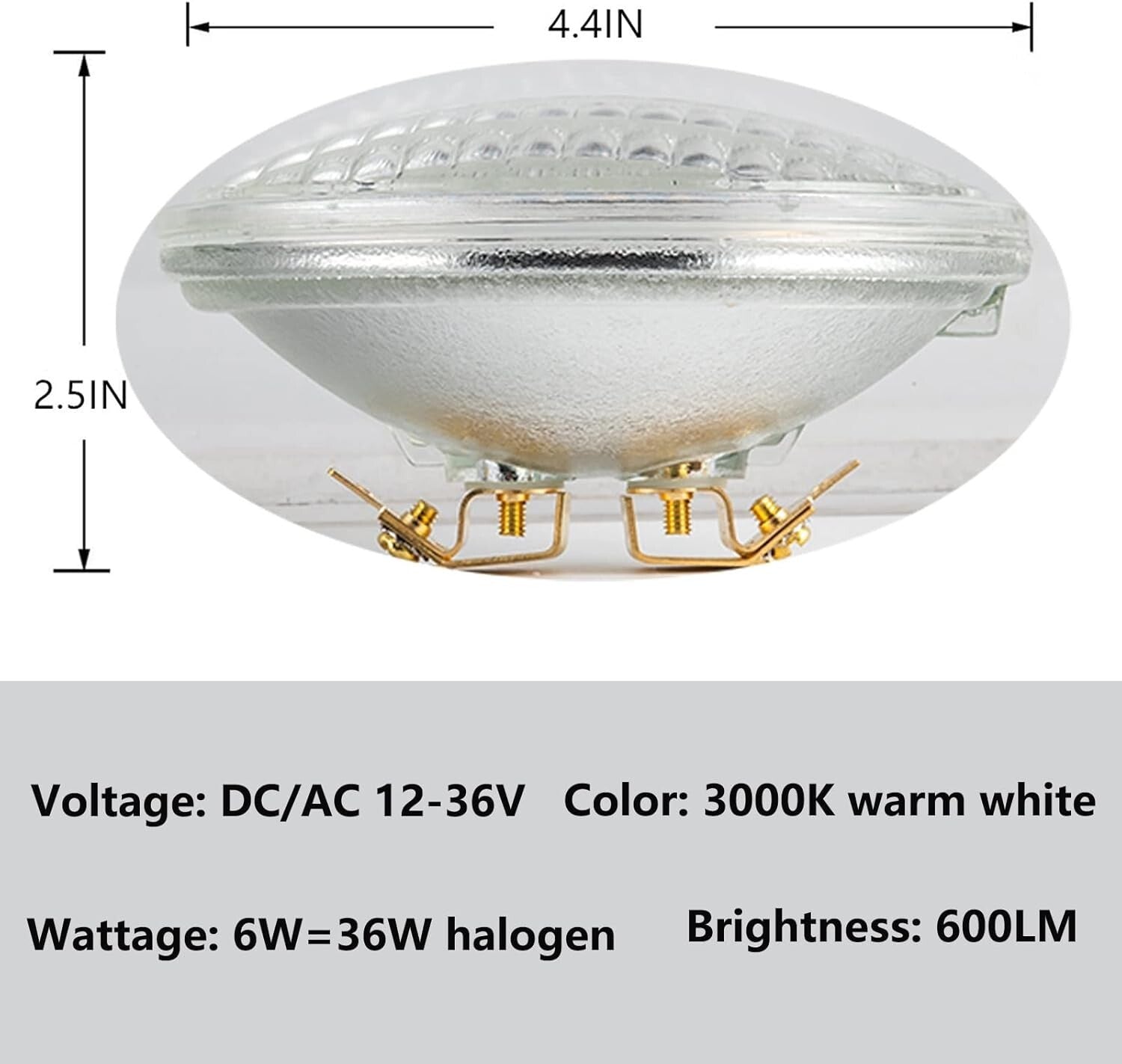 Energy Saving 6W LED Landscape Bulb 3000K Warm White - Waterproof Lighting