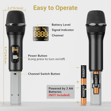 Load image into Gallery viewer, All-Metal Wireless Karaoke Microphone Set - Crystal Clear Sound for Any Occasion