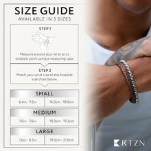 Load image into Gallery viewer, Artisan Handcrafted Brown Leather Bracelet with Silver Chain – Medium Size