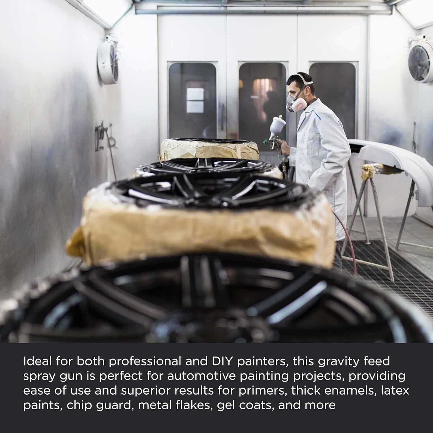 All-in-One HVLP Spray Gun Kit with Air Regulator and Maintenance Accessories