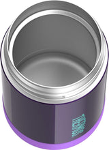 Load image into Gallery viewer, FUNTAINER 16 Ounce Purple Stainless Steel Kids Food Jar with Insulated Design