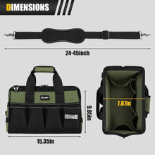 Load image into Gallery viewer, Durable 15-Inch Tool Bag with Adjustable Shoulder Strap - Ideal for Mechanics