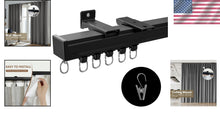Load image into Gallery viewer, Silent and Smooth 6ft Ceiling Curtain Track - Heavy-Duty Room Divider Rails