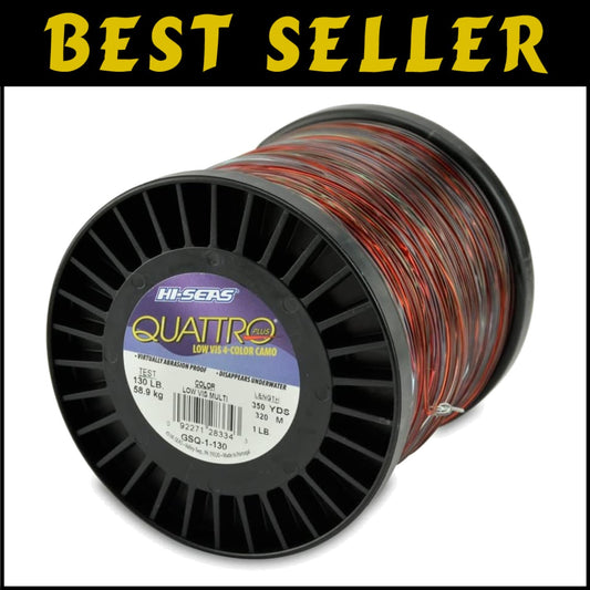 Stealthy 130 lb Monofilament Fishing Line - 350 Yard Low-Vis Camo Spool