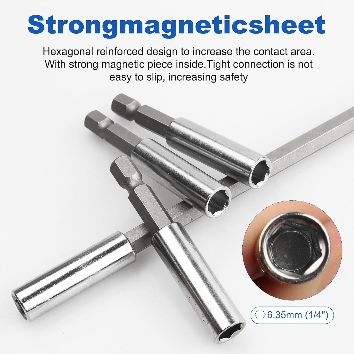 50-Pack Magnetic Extension Holders for 1/4" Hex Shank - Ultimate Tool Companion