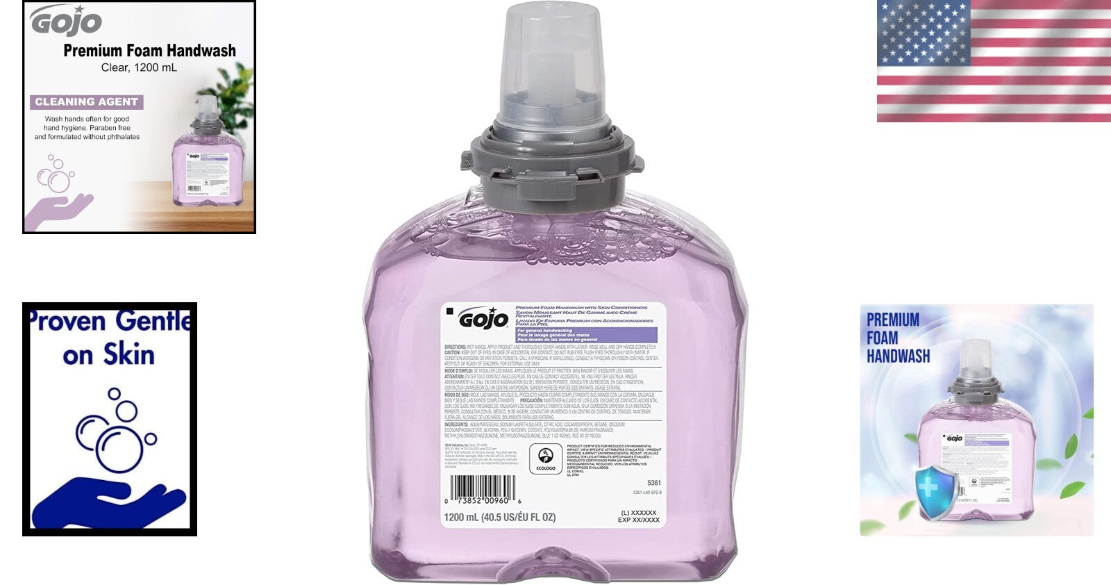 Sustainable Foam Handwash with Skin Conditioners - Cranberry, 2400 mL Total