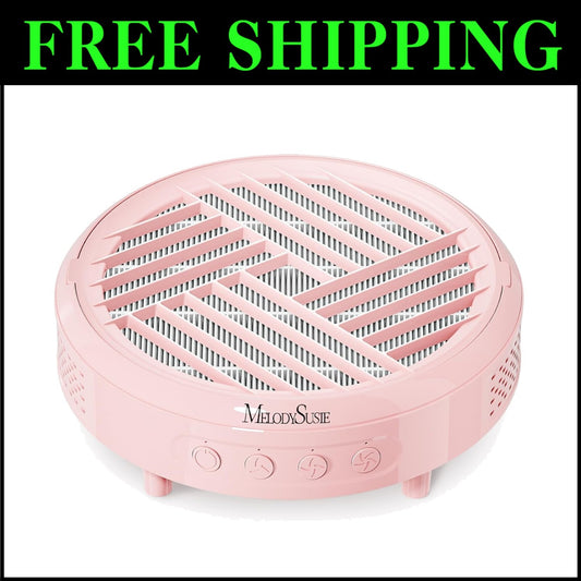 Compact Portable Nail Dust Collector with Reusable Filter for Clean Manicures