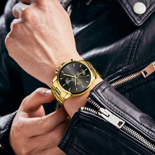 Load image into Gallery viewer, Versatile Men's Chronograph Timepiece with Water-Resistant Stainless Steel Band