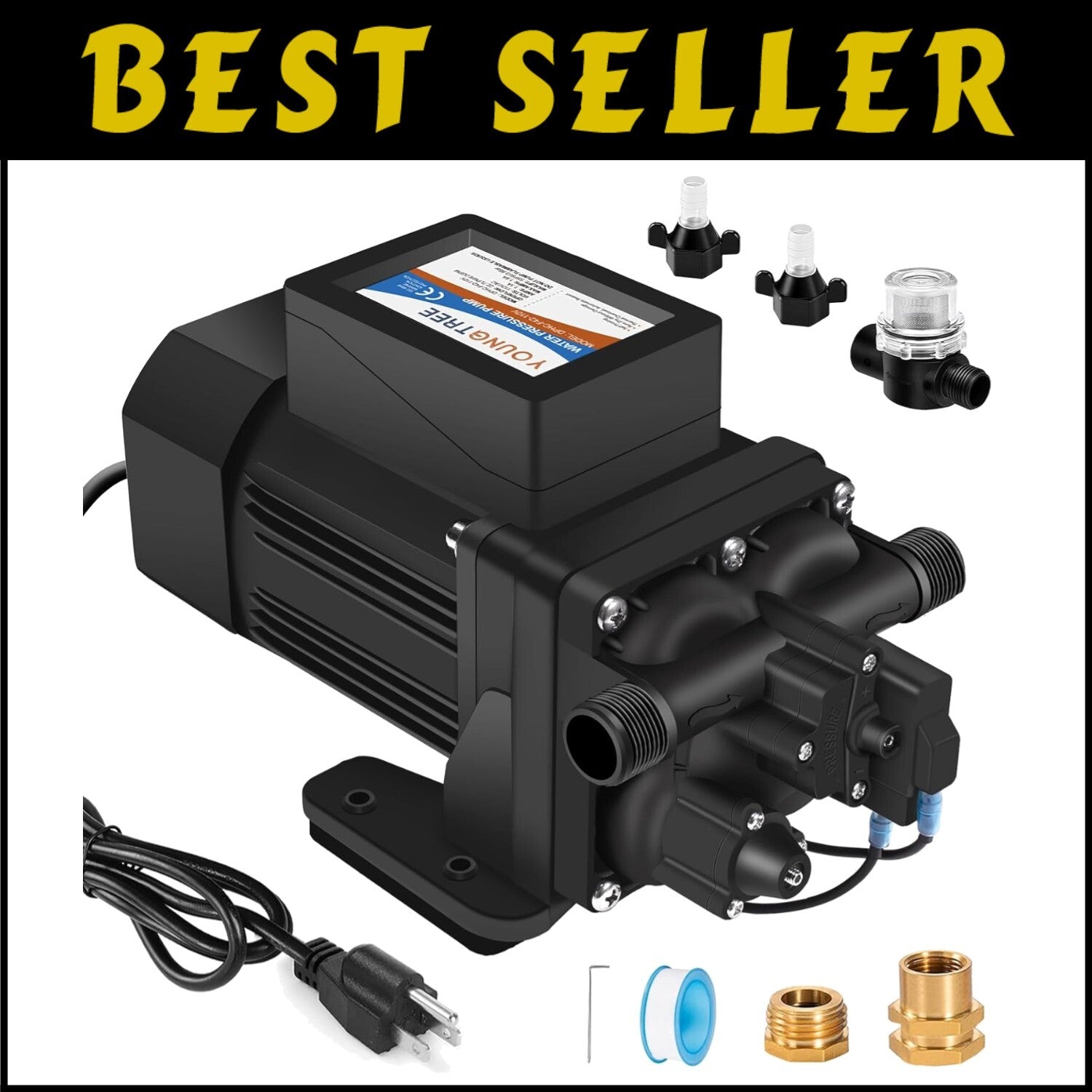 Professional-Grade Water Pump - 110V, 6.0 GPM, Perfect for Home & Industrial Use