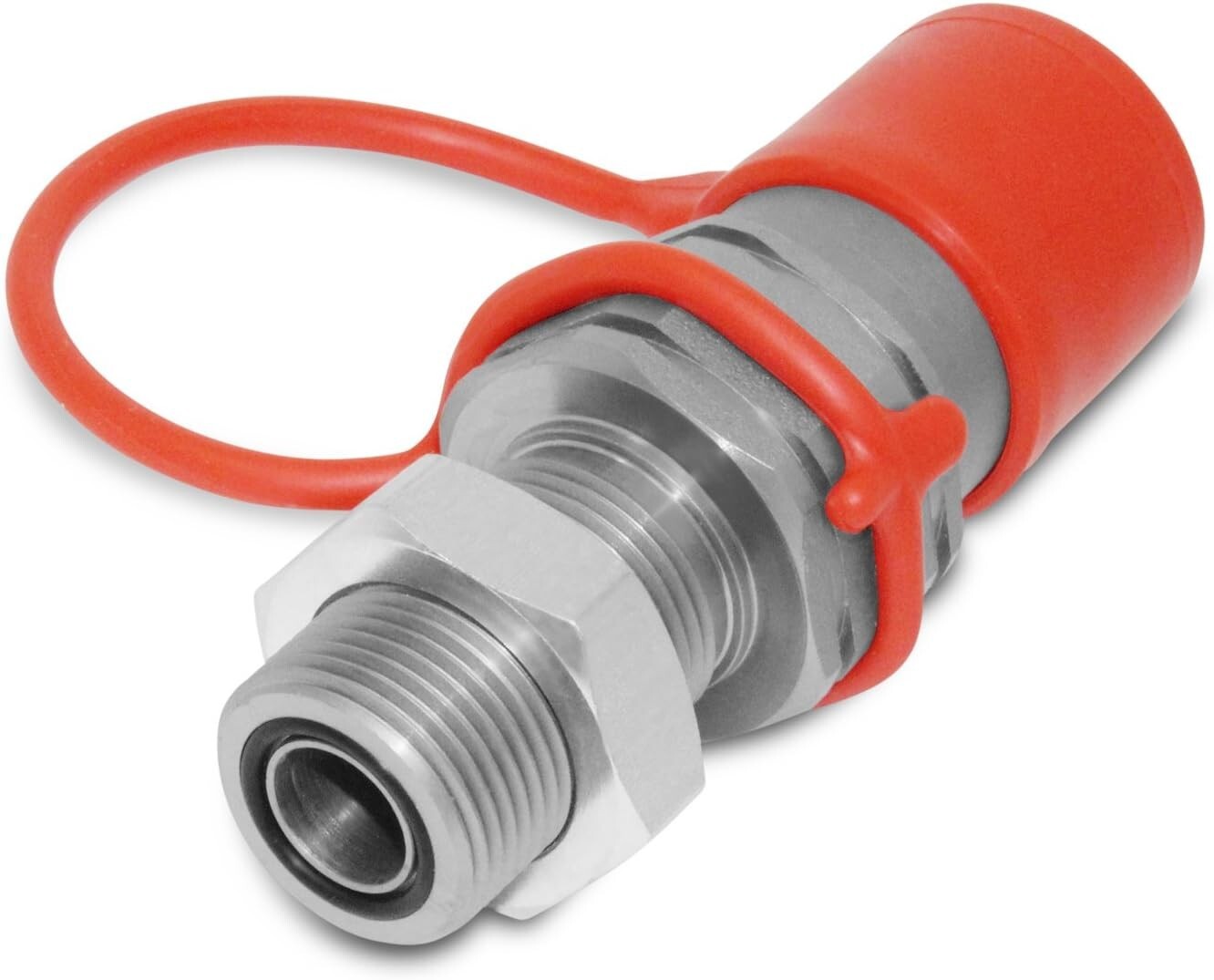Heavy-Duty Flat Face Hydraulic Quick Connect Coupler - 5/8 ORFS Mount