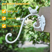 Load image into Gallery viewer, Sturdy 2PC 10-Inch Cast Iron Hanging Brackets - Ideal for Planters &amp; Wind Chimes