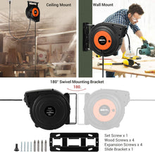 Load image into Gallery viewer, Versatile Wall Mount 40 FT Extension Cord Reel - Automatic and Weather Resistant