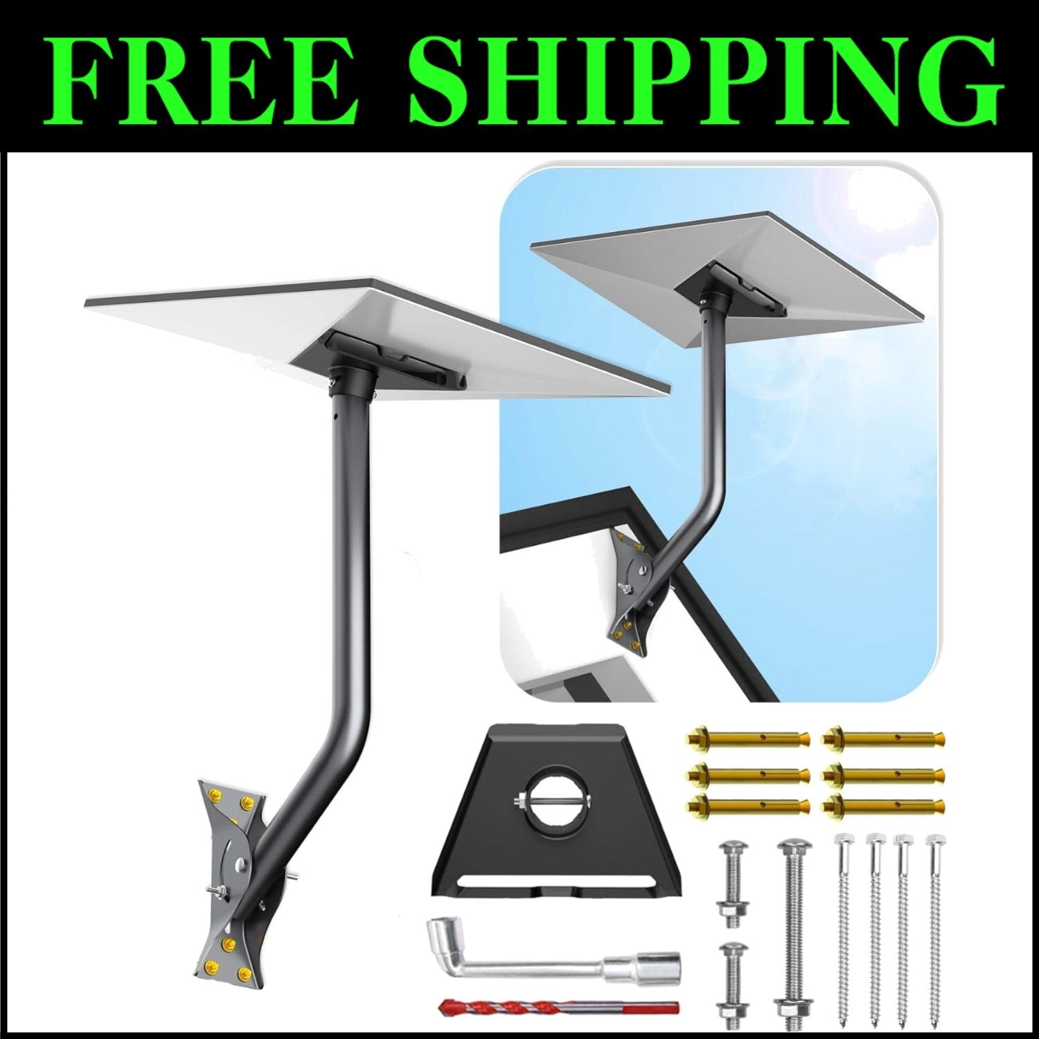 Versatile Mounting Solutions for Starlink V3 - Wall and Roof Adjustable Kit