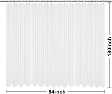 Load image into Gallery viewer, Heavyweight 180 x 84 Waffle Shower Curtain for Clawfoot Tubs - Modern Elegance