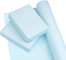 Load image into Gallery viewer, Stylish 30-Inch Baby Blue Wrapping Paper - Ideal for Birthdays, Showers &amp; Crafts