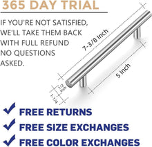 Load image into Gallery viewer, Versatile Stainless Steel Cabinet Pulls - 50 Pack, 7.38'' Length for All Styles