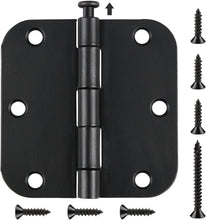 Load image into Gallery viewer, Durable 3.5 Inch Matte Black Door Hinges – 48 Pack for Effortless Home Upgrades