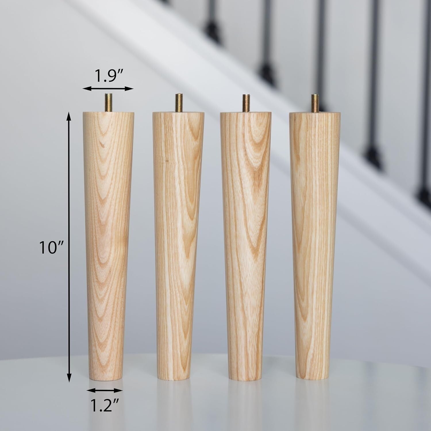 All-in-One Premium Ash Wood Legs Set - Effortless Installation & Versatile Style