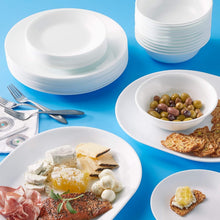 Load image into Gallery viewer, Vitrelle 38-Piece Dinnerware Set for 12 - Lightweight &amp; Chip-Resistant White