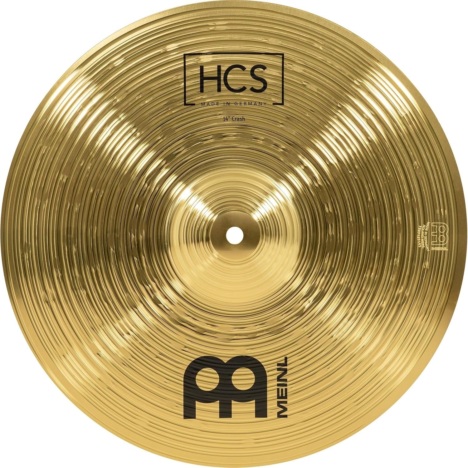 HCS 14" Crash Cymbal - Perfect for Every Musical Style with Bright Brass Finish