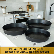 Load image into Gallery viewer, Durable 18" Plant Drip Trays - Extra-Deep Saucers for Indoor Pots and Bird Baths
