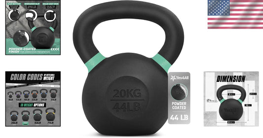 Versatile 20 Kg Cast Iron Kettlebell for Dynamic Strength and Endurance Training