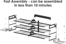 Load image into Gallery viewer, Metal Wall-Mounted Garage Tool Organizer with Power Strip &amp; Drill Holders